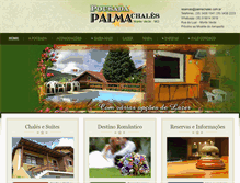 Tablet Screenshot of palmachales.com.br